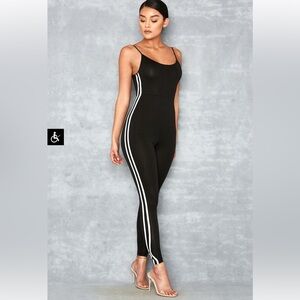 Mistress rocks b & w jumpsuit
